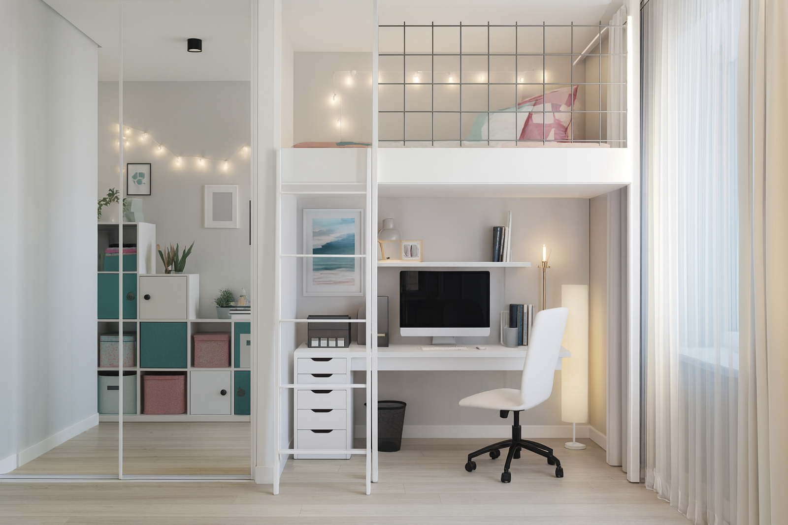 Créer un espace bureau sur mesure dans une chambre d'enfant à Aix en Provence