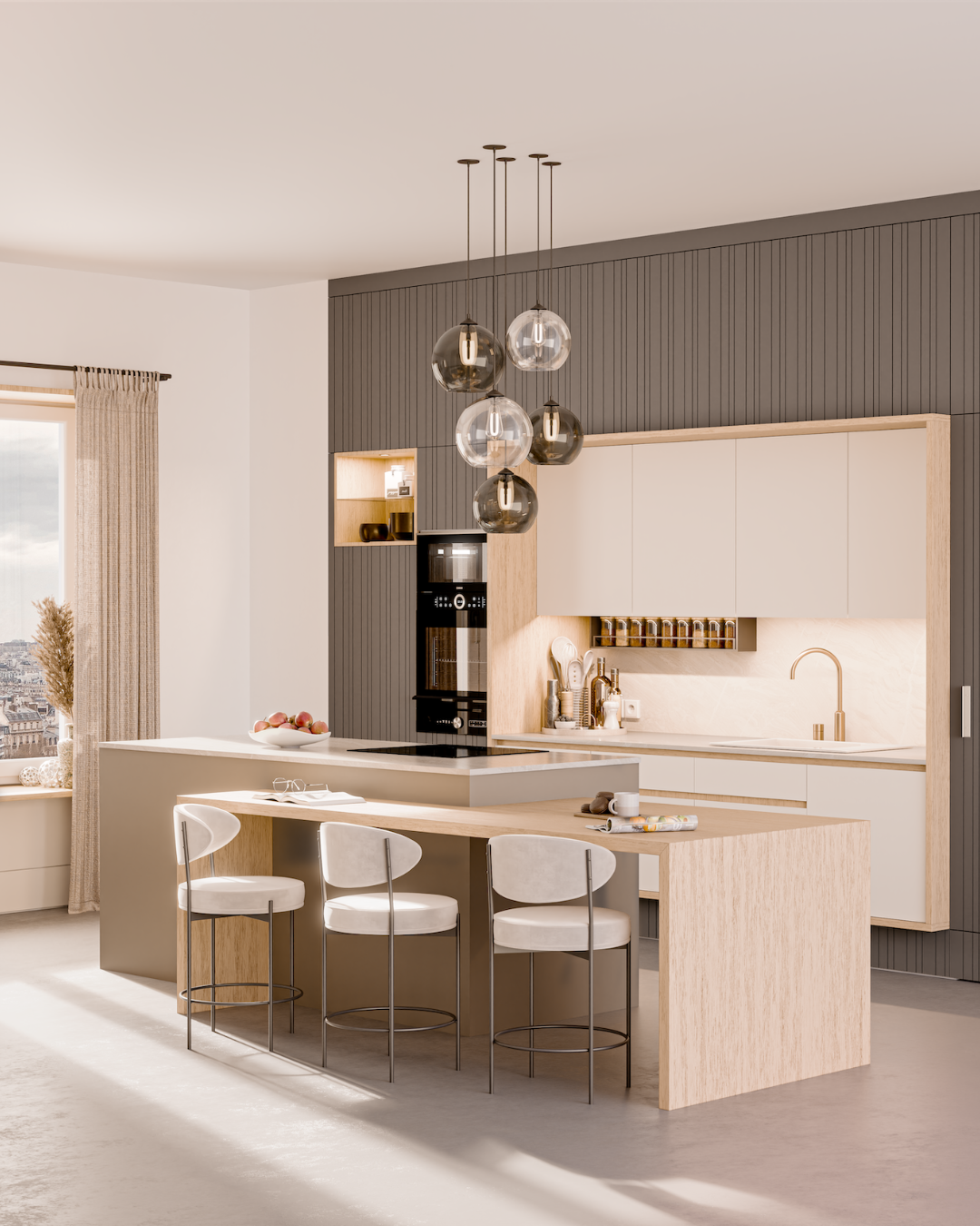 Découvrez notre nouvelle gamme cuisine élancée sans poignée à Marseille La Valentine