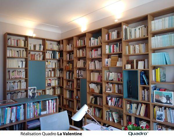 Aménagement d'un bureau en bibliothèque à Marseille 13004