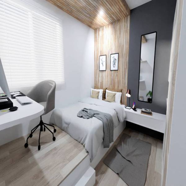 Aménagement chambre avec estrade sur Aix en Provence