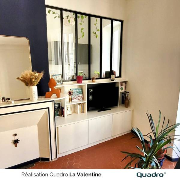 meuble TV sous verrière Marseille St Barnabé