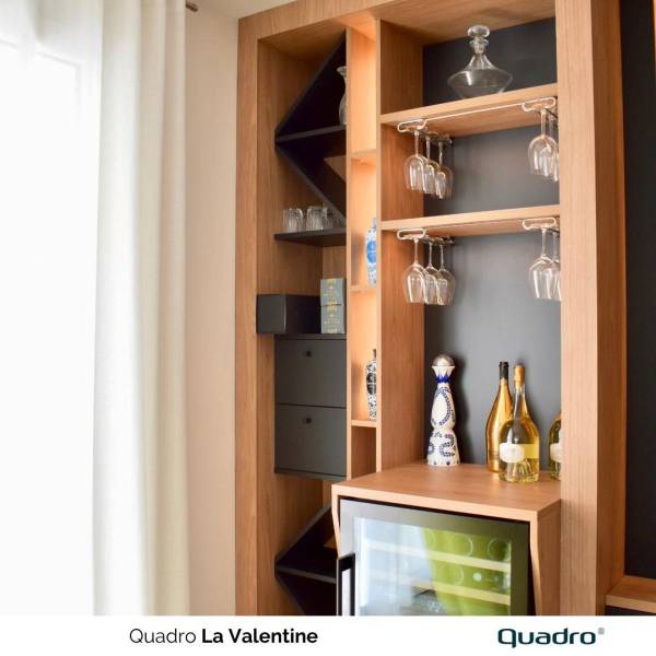 Optimisez l'ameublement de votre salon à Allauch avec Quadro La Valentine : Bibliothèque-Meuble TV Sur-Mesure