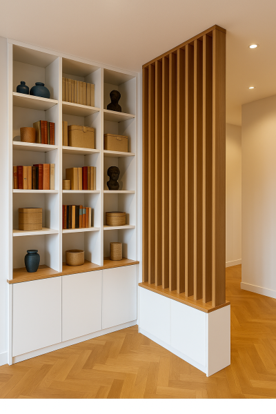 Claustra sur-mesure pour une entrée élégante et lumineuse à Marseille 13009